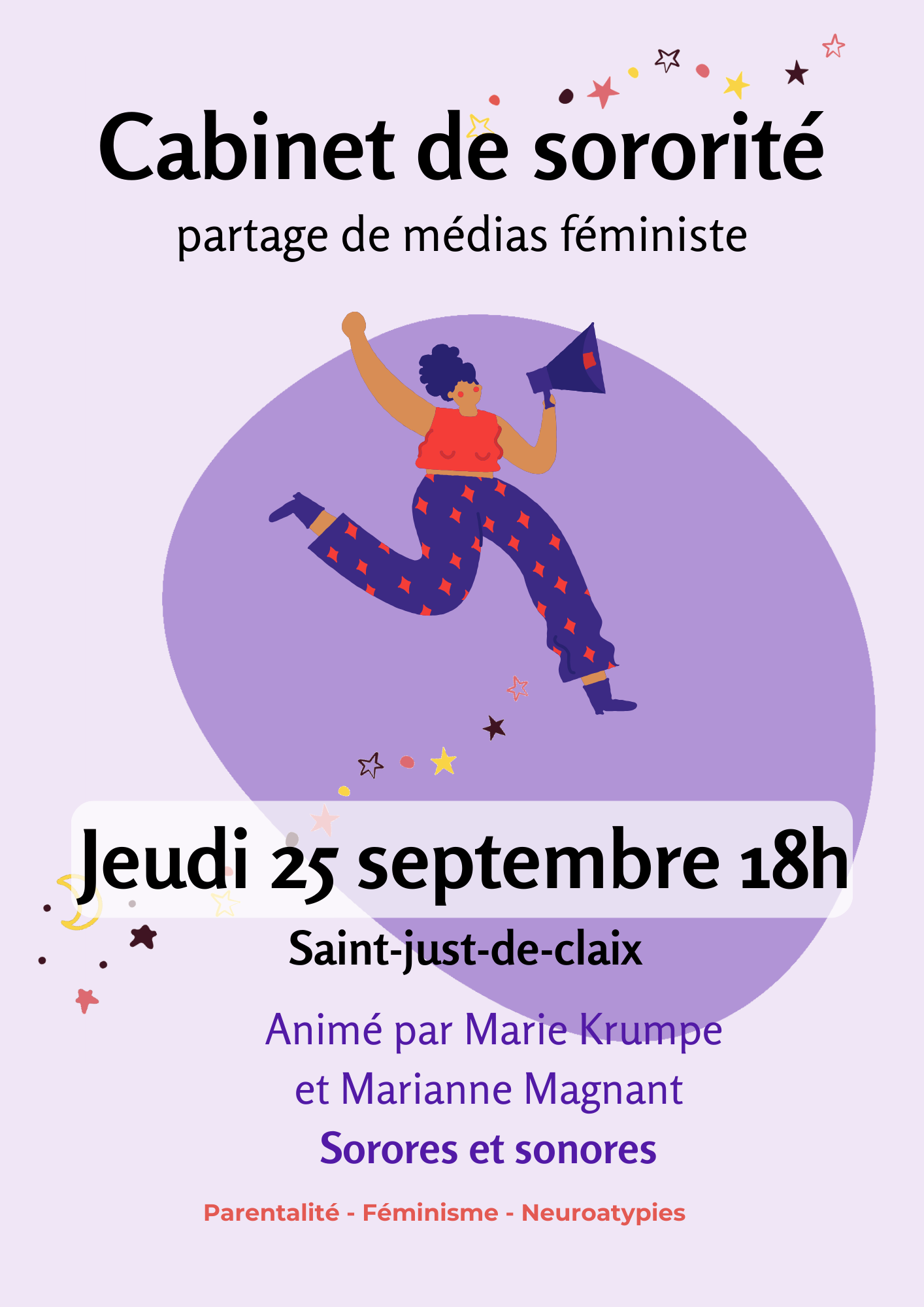 Affiche prochain cabinet de sororité